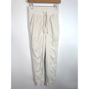 Lululemon Dance Studio Mid-Rose Jogger Pants Full Length Lined Opal Sz‎ 2 W5ENPS